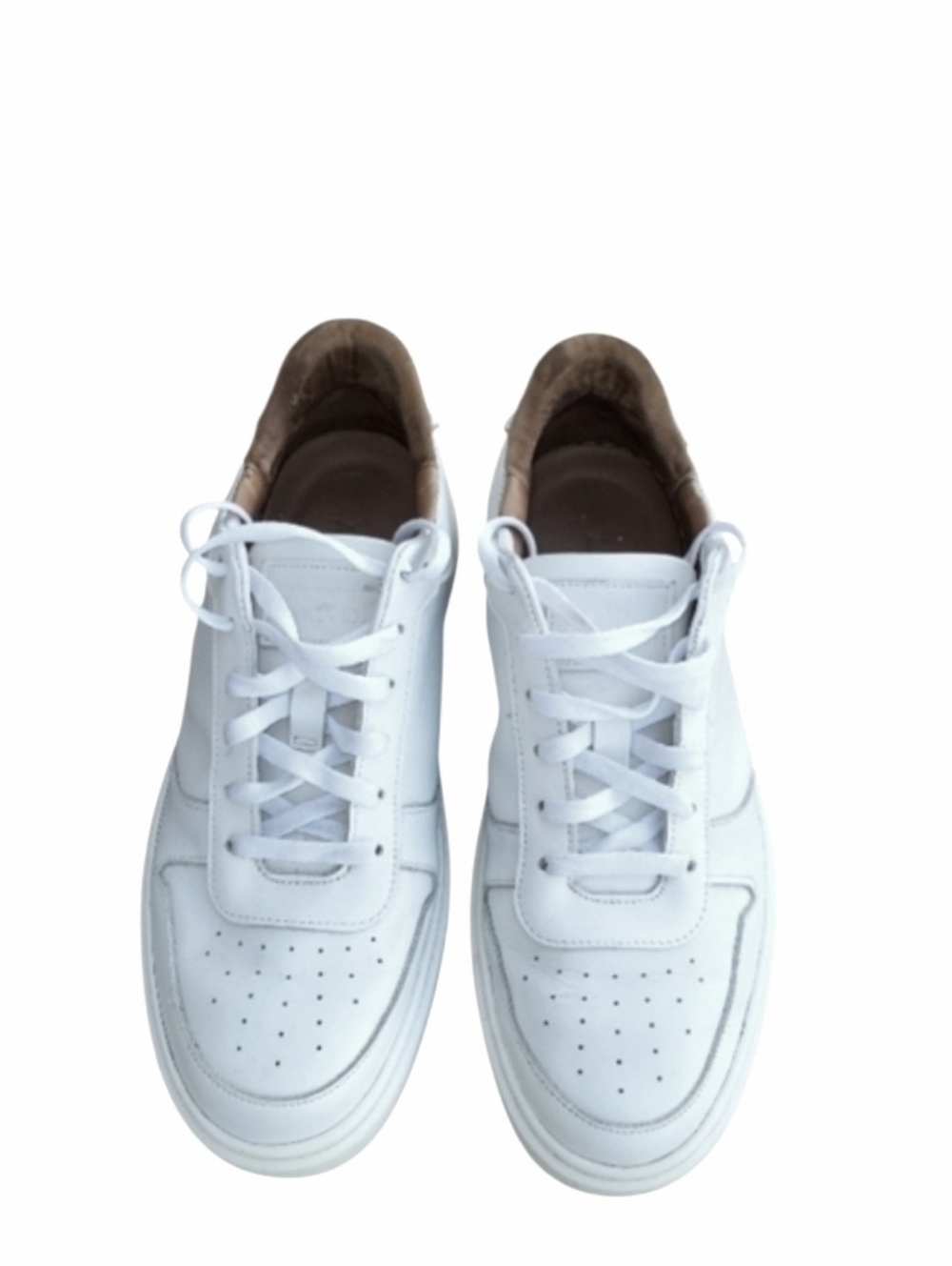 Allen Edmonds Owen White Leather Casual Sneaker Tennis Athletic Walk Shoe Men 11 - Picture 3 of 10